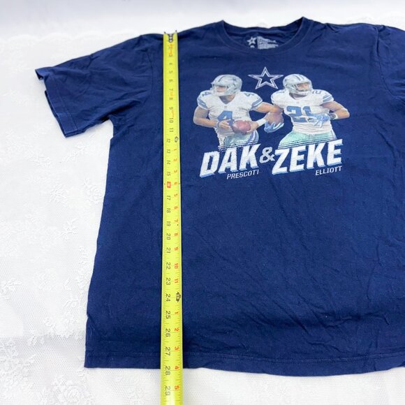 NFL Dallas Cowboys DAK PRESCOTT ZEKE ELLIOTT Fan Shirt Football - Picture 5 of 6